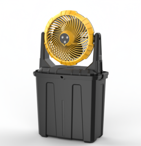 30000mAh Heavy-Duty Outdoor Misting Fan with Giant Water Tank - High-Velocity Rechargeable Camping Fan, 3-Nozzle Cooling Mist, Portable Jobsite Fan & Power Bank
